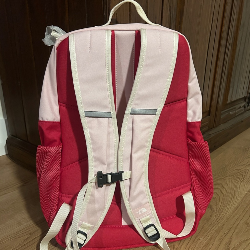 The North Face Two-Tone Light Pink and Hot Pink Backpack - Picture 2 of 4